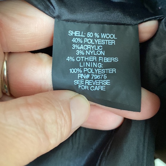 Tower by London Fog Women’s XXL wool blend pea coat - Picture 4 of 4